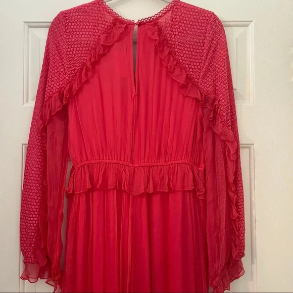 Bl-NK London Anthropologie Janet Pink Ruffled Jumpsuit - Picture 4 of 14